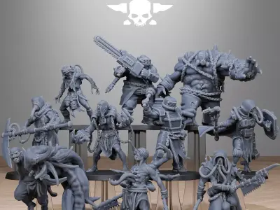 Corrupted Guard Butchers 3D print model