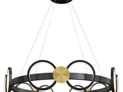 BARI chandelier Low-poly 3D model