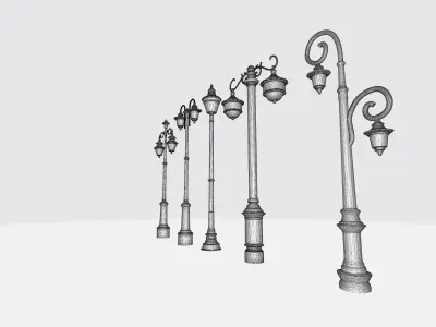 Lamp Post v3 3D print model