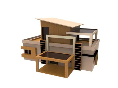 Modern Villa  3D print model