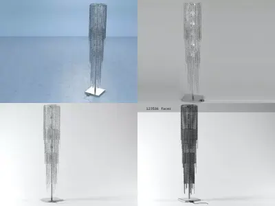 Medusa floor lamp 3D model