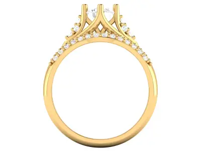 Women Ring  Render 3dm STL OBJ FBX Details 3D print model 95