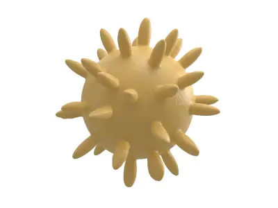 Virus v4 008 Low-poly 3D model