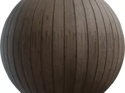 Rustic Wood Planks With Dents PBR Texture Texture