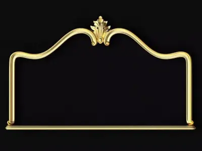 carved mirror 3D model