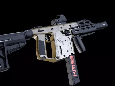 Kriss Vector Gen 5 CRB Low-poly 3D model