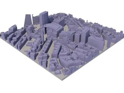 London city tile Level 2 block TQ2979 South West 3D model