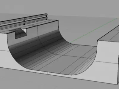 Legendary CLS Skatepark Ramp 3D model