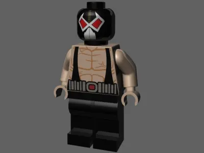 LEGO Bane 3D model