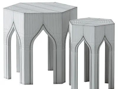 Tabouret Table 3D model