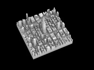 EMPIRE STATE BUILDING CITY MODEL 3D PRINT FILE 3D print model
