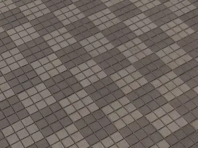 Urban Mosaic Pavement Tiles PBR Texture Texture
