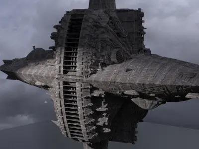Aztec Temple ship 1 3D model