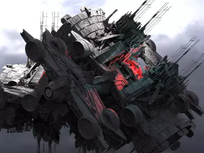 Horizon Deep space rig 6 crashed 3D model