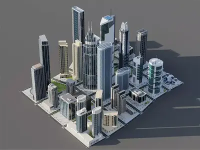 Modern City 3D model