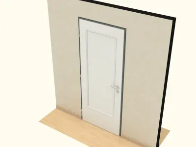 Wooden Door 3D model
