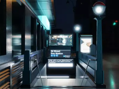 New York City Subway - Penn Station Metro 3D model