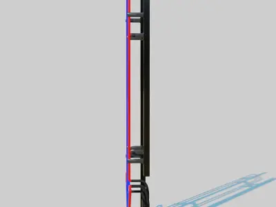 Neon Arrow Sign 3D model