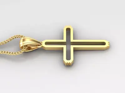 Cross Light Gold 4CP026 3DM STL 3D print model