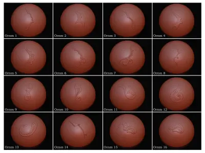 69 Arabic Ornament Brush  3D Model  4 Classic Door  3D model