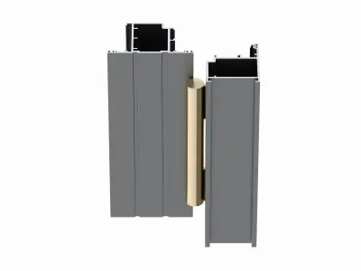Aluminium Door Hinge 3D model