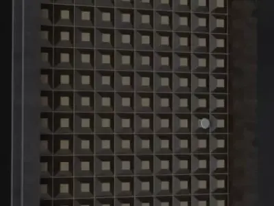 parametric residential door 3D model
