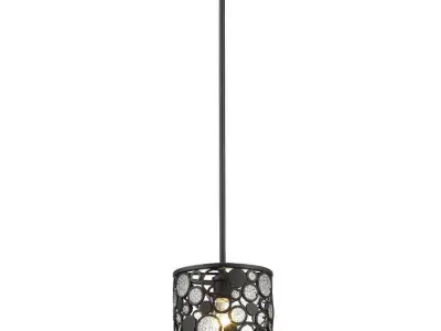 Mcguire 1 - Light Single Drum Pendant - 2 colour 3D model