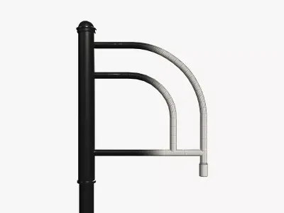 Post-Arm-4 railing 3D model