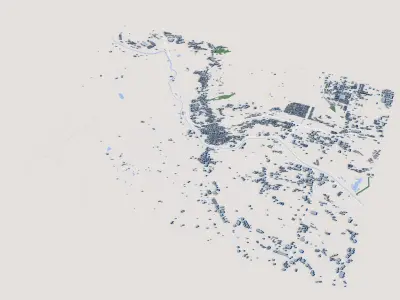 El Paso City Texas 3D model