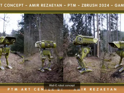 Hard Surface Collection Vol 1 PTM - Amir Rezaeyan 3D Model Pack