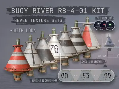 Buoy River RB-4-01 3D Model Pack