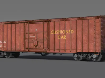  Sliding Door Ribbed Boxcar Used 