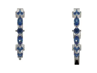 3D File Jewelry Hoop printable Earrings model je0164 3D print model