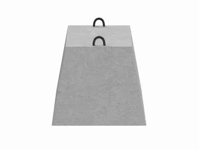 Concrete Block 3D model get