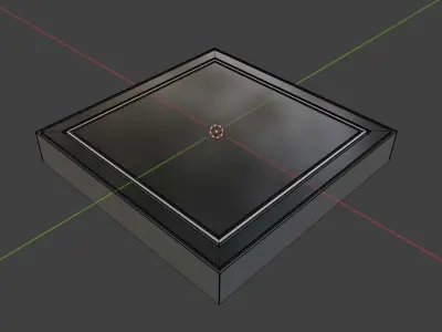 Smart Drain With Holes 3D Illustration 3D model