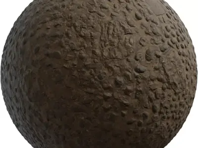 Compact Dirt With Embedded Stones Texture