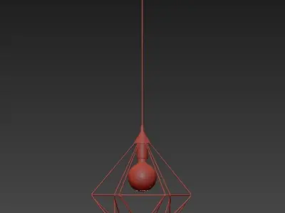 Corners and Bars Pendant 3D model