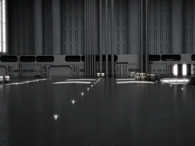 Star Wars Death Star Dockibg Bay 327 3D model