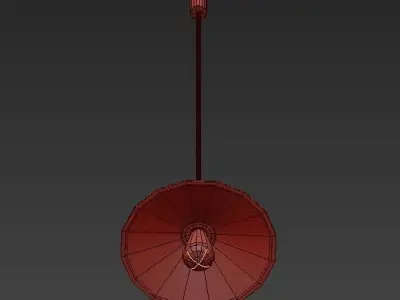 Loft Cone Pendant 30 3D model