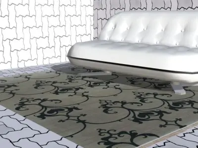 low poly carpet  models 180 types  Low-poly 3D model