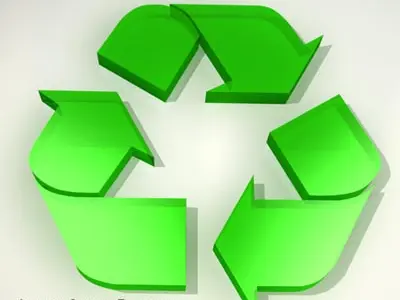 Recycling logo 3D model