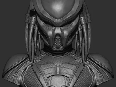 PREDATOR  FUGITIVE Bust 3D print model