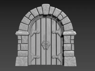 Door Stone Arch 3D print model