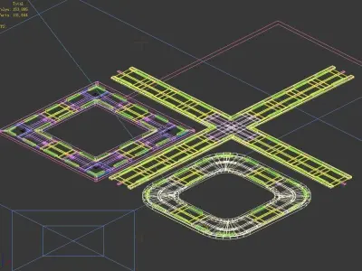 Building - Fleet - Surface Pavement 01 3D model