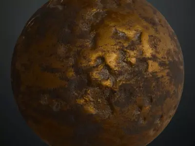 Extreme Var Metal Damaged PBR Seamless Texture