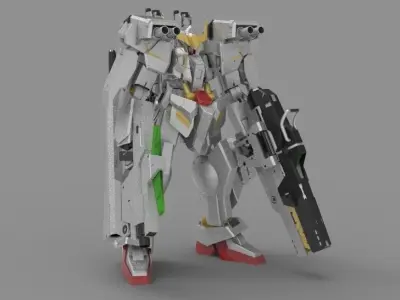 ASW-G-08 Gundam Barbatos Custom Defender 3D model