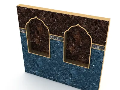 classic bathroom wall 3D model Low-poly 3D model