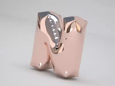 N Balloon Copper 3D model