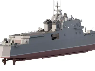 GREEK NAVY ADVANCED MULTIROLE STEALTH FRIGATE 3D model