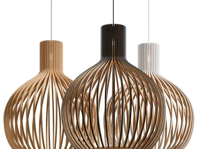 Haruto pendant light by Nohohome 3D model